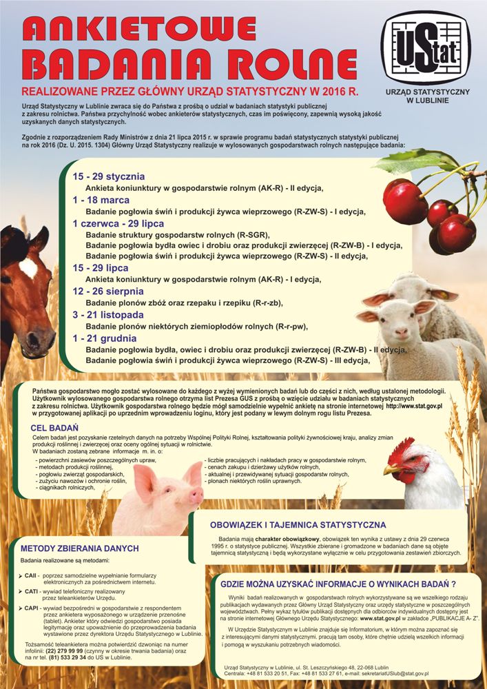 plakat badania rolne lomazy