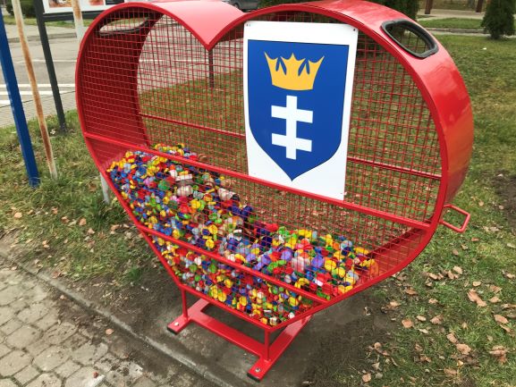 serce na nakrętki