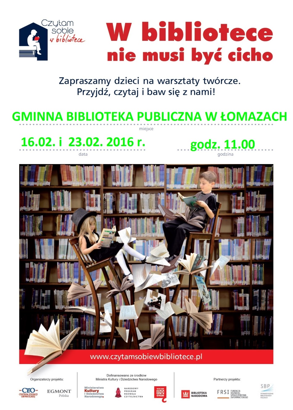 w bibliotece lomazy