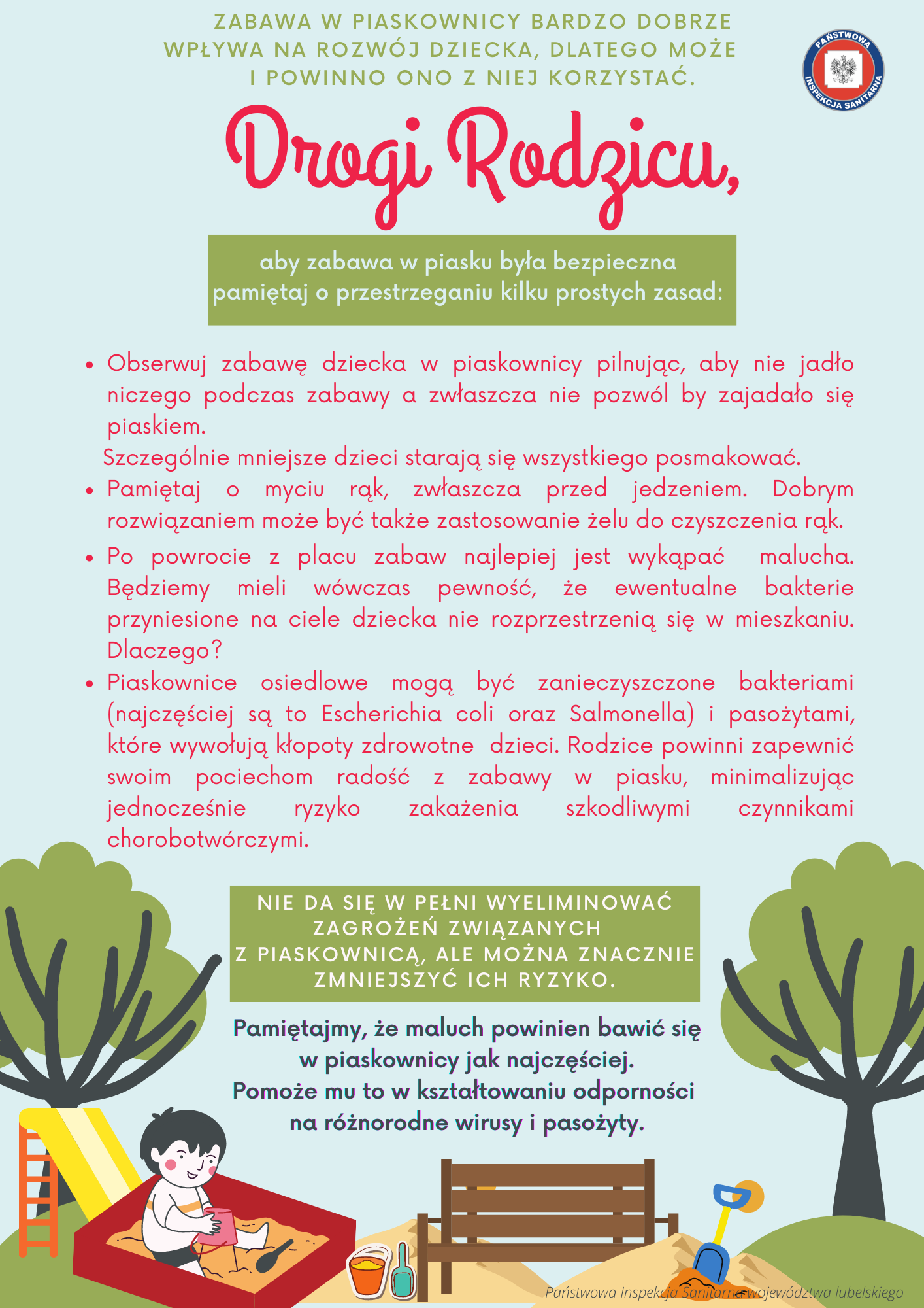 zabawa w piaskownicy ulotka zabawa w piaskownicy ulotka